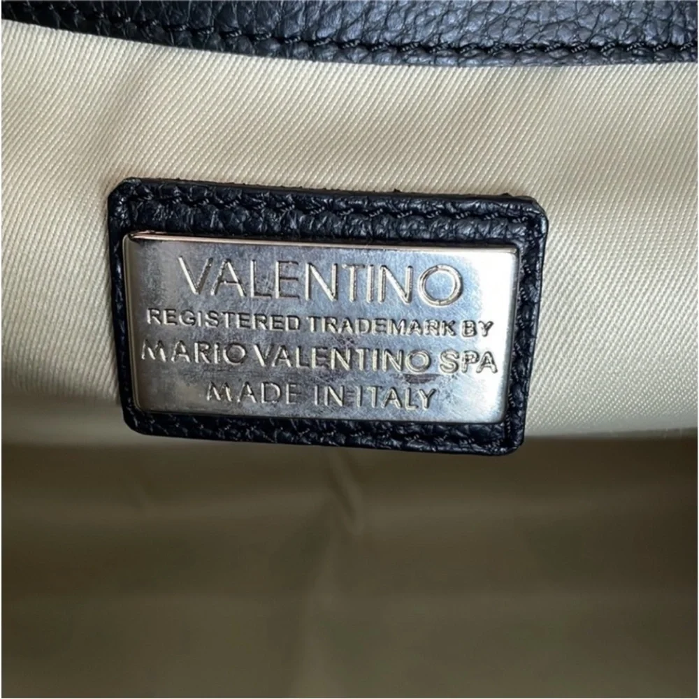 Valentino Black Genuine Leather large Bag brand new with the tags and receipts. - Picture 8 of 15